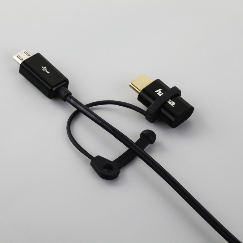 Hama USB C Adapter (USB-Type-C-Stecker auf Micro-USB-2.0-Buchse, vergoldet, geschirmt, 15