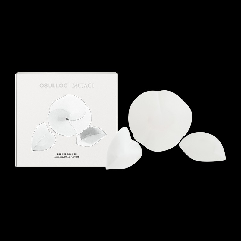 Osulloc [오설록]동백꽃 플레이트 세트 [OSULLOC] Camellia Flower Plate Set