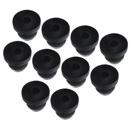 MECCANIXITY 20Pcs Snap Rubber Grommet Hole Plug Mount Dia 5.5mm ID 3mm H 8mm Seal Anti-Scratch for Electrical Box Cable Pipe Black