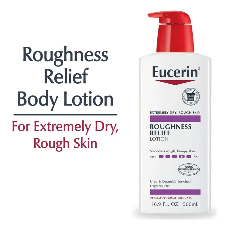 Eucerin Roughness Relief, Crema Corporal Piel Seca, 500ml