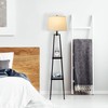 Catalina Lighting 19305-000 Modern Metal Floor Lamp with Shelves and