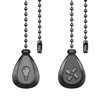Dotlite Black Ceiling Fan Pull Chain, 2Pcs 12 Inches Decorative