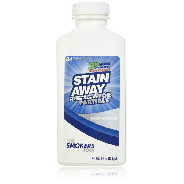 Stain-away Denture Cleanser Partials Regular - 7.1 Oz