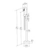 TapLong Solid Brass Freestanding Bathtub Faucet，Floor Mount Tub Filler Brushed