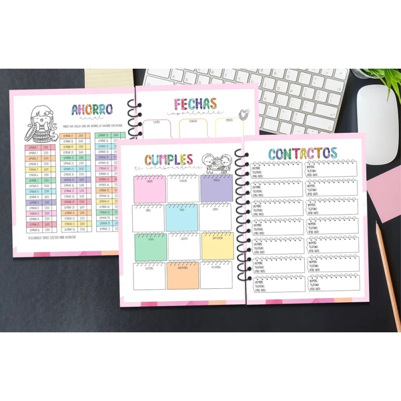 Agenda Directora Primaria/pree Personalizable 2026 Cute