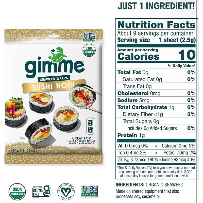 Organic Roasted Seaweed - Restaurant-sty