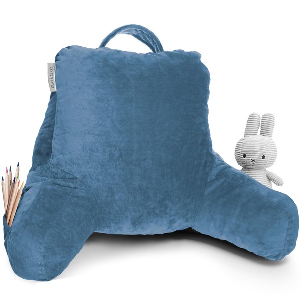 Clara Clark Reading Pillow for Kids, Small Back Pillow for