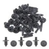 uxcell 20pcs 6.5mm Hole Plastic Push Type Rivet Fastener Door
