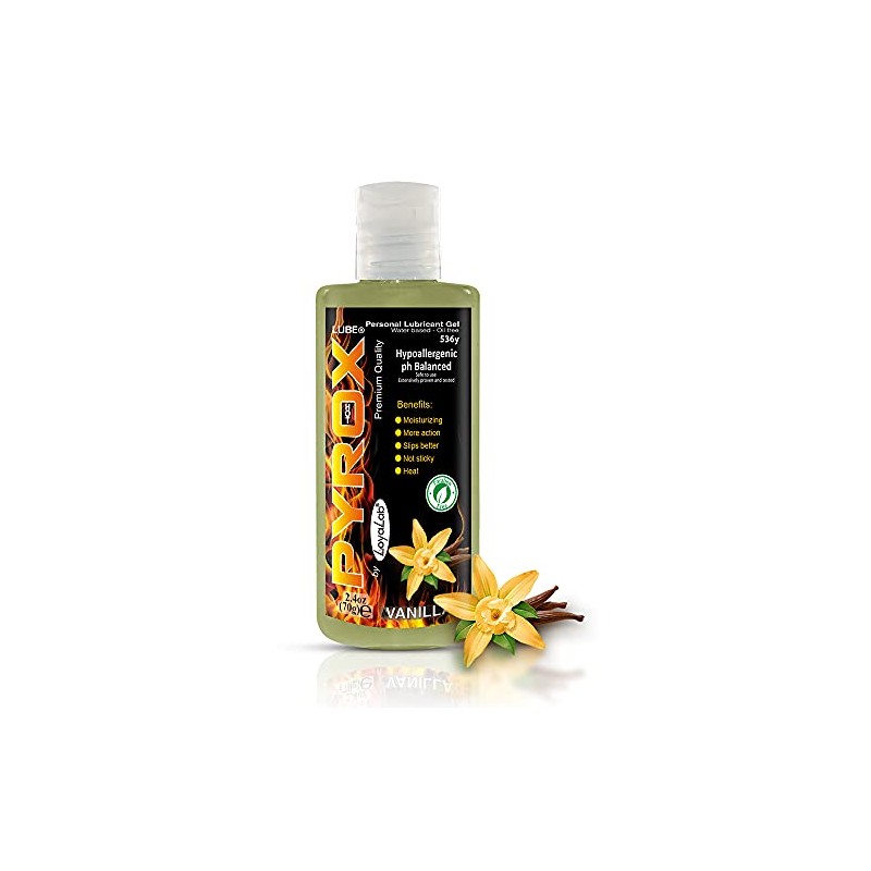 Pyrox Lube 1PY-Va Gel Lubricante Efecto Caliente Base Agua. Botella.