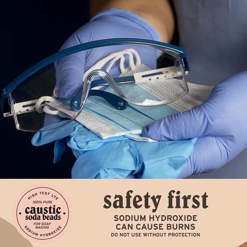 Caustic Soda Beads for Soap Making - 10 Lbs -