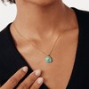 KissYan Crystal Necklaces for Women, Healing Natural Stone Oval Pendant