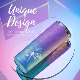 Onebttl Dragonfly Gifts for Women, Dragonfly Lover Gifts, 20oz Insulated Stainless Steel Tumbler