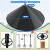 Squirrel Baffle for Bird Feeder Pole - Dynamic Steel Spring-Loaded