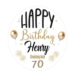 Cruise Ship Door Decorations Golden Birthday Cruise Magnet, Funny & Fun Party Decor - Decorative Magnetic Favors For Fridge, Locker, Whiteboard - Ships Stateroom on Carnival, Royal Caribbean