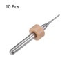 sourcing map 10pcs End Mill Bits 0.8mm Solid Carbide CNC