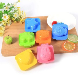 Egg Shaper, 6 Pieces/set Cute Egg Molds, Pp Plastic Boiled Egg Former DIY Boiled Egg Forming Tool Kitchen Lunch Box Accessories for Making Eggs and Sushi