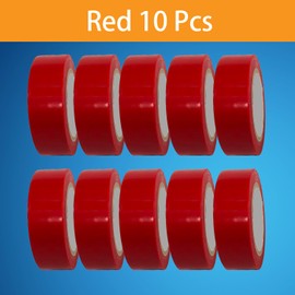 CarsPlay Electrical Tape Waterproof Strong Adhesive Tape High Low Temperature Home Outdoor Red 0.7 inch x 66 FT Multipurpose Insulating Wire Wrapping for Automotive Equipment Repair 10 Pack