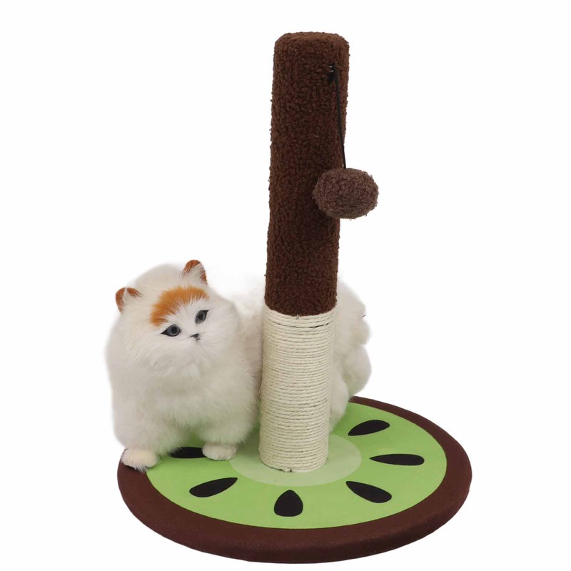 Cat Scratching Post Kiwi Sisal Vertical Cat Scratcher with Hanging