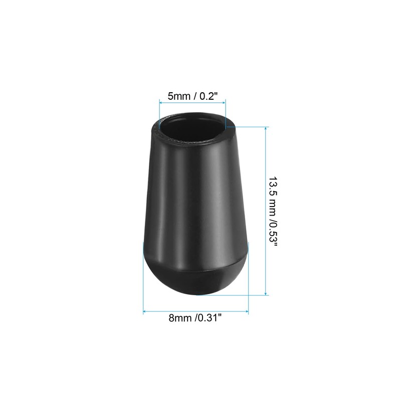 PATIKIL Kitchen Sink Rack Feet, 100 Pack 5mm ID x
