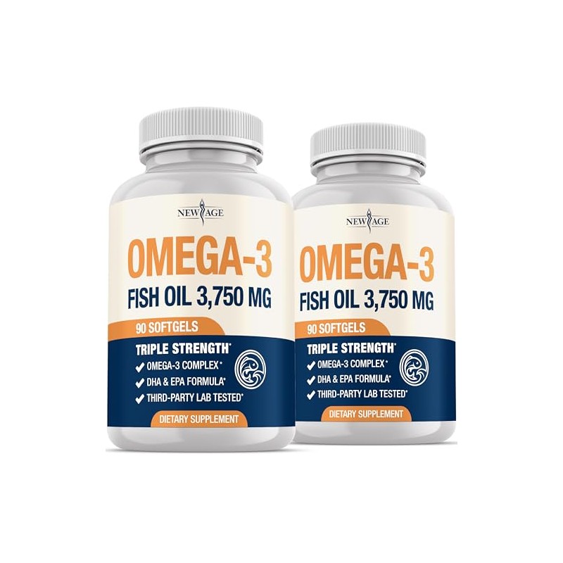 New Age Aceite de Pescado Omega 3 de Triple Potencia
