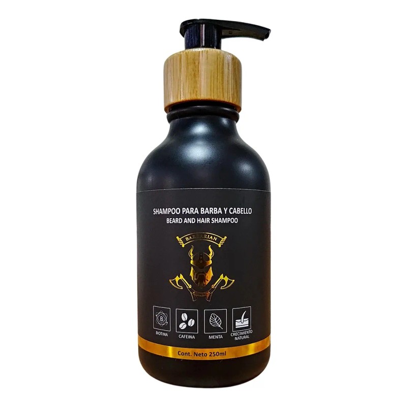 Kit Cuidado De Barba Basico Barbarian Brothers Aceite Bergamota Shampoo
