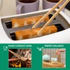 Bamboo Bread Tongs - Set of 12 Reusable Kitchen Tongs