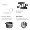 Neodrain 36-Inch Linear Shower Drain with Removable Quadrato Pattern Grate,