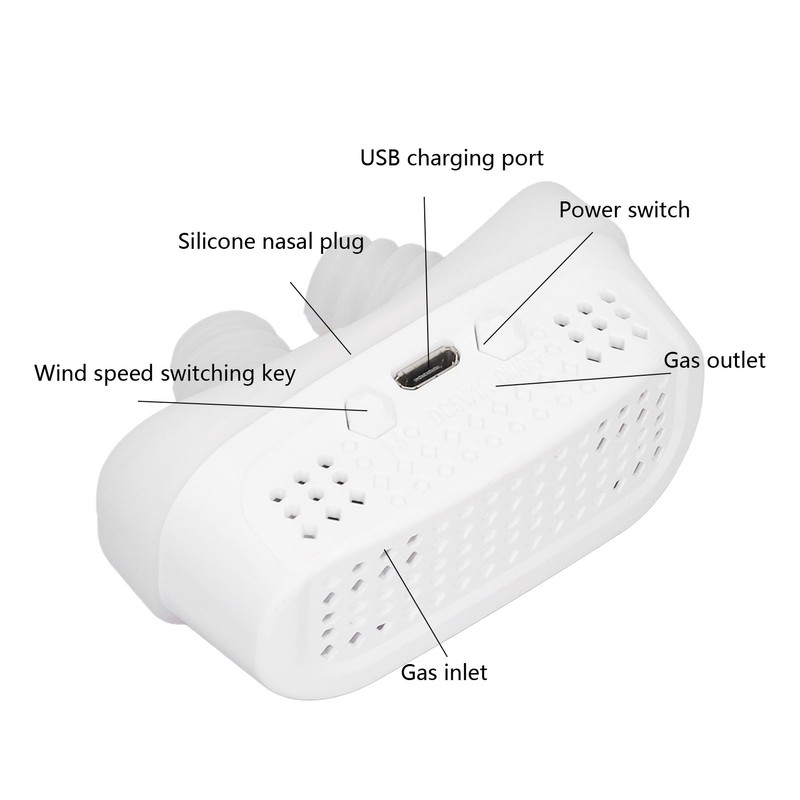 Electric Prevent Snoring Device Improve Sleep Quality Silicone Strap Snoring