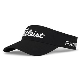 Titleist Men's Standard Tour Performance Visor, Black/White