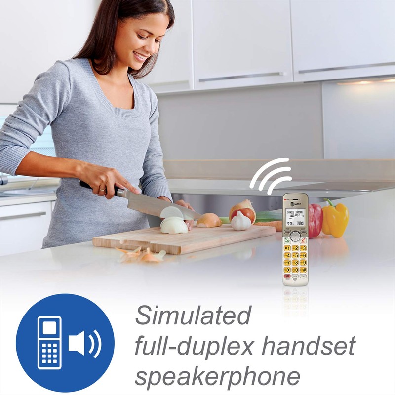 AT&T EL52513 5-Handset Cordless Phone with Answering System & XL