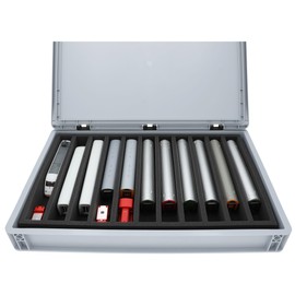 Feldherr Euro container for model railway - 11 slots for H0 gauge - standing