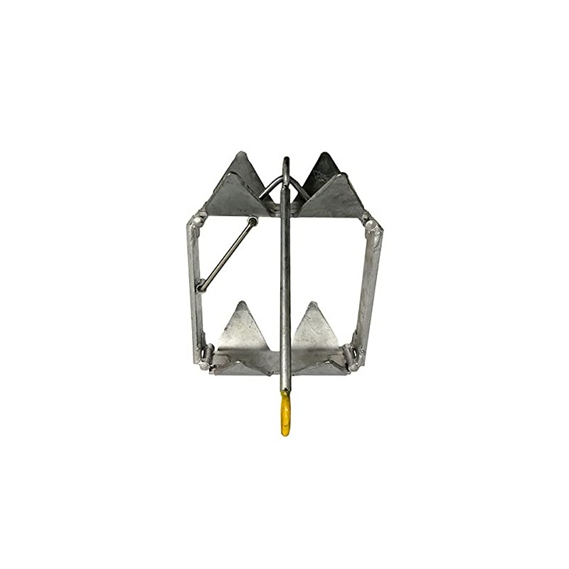 Gen3 Marine Galvanized 25 lb Folding Square Anchor with Storage
