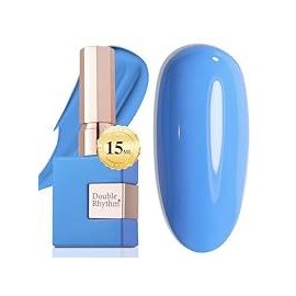 15ML Sheer Gel Nail Polish Soak Off Same Color Bottle Glossy Nail Art Gel for Salon or DIY Manicure at Home for Women:_Royal  Blue