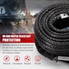 FIERYRED Synthetic Winch Rope Cable Kit 3/8inch 100FT 26500lbs Winch