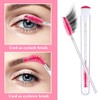 40PCS Mascara Brushes Tubes Set, Disposable Lash Spoolies with Tube