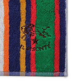 IL BISONTE Mini Towel, Women's, Men's, Unisex, Multi Stripe, beige