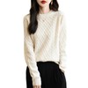 Chanyarn Women's Crew Neck 100% Merino Wool Sweater 2025 Fall