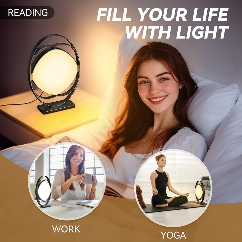 Wopigh Daylight Lamp 10000 Lux Daylight Lamp with 3 Light
