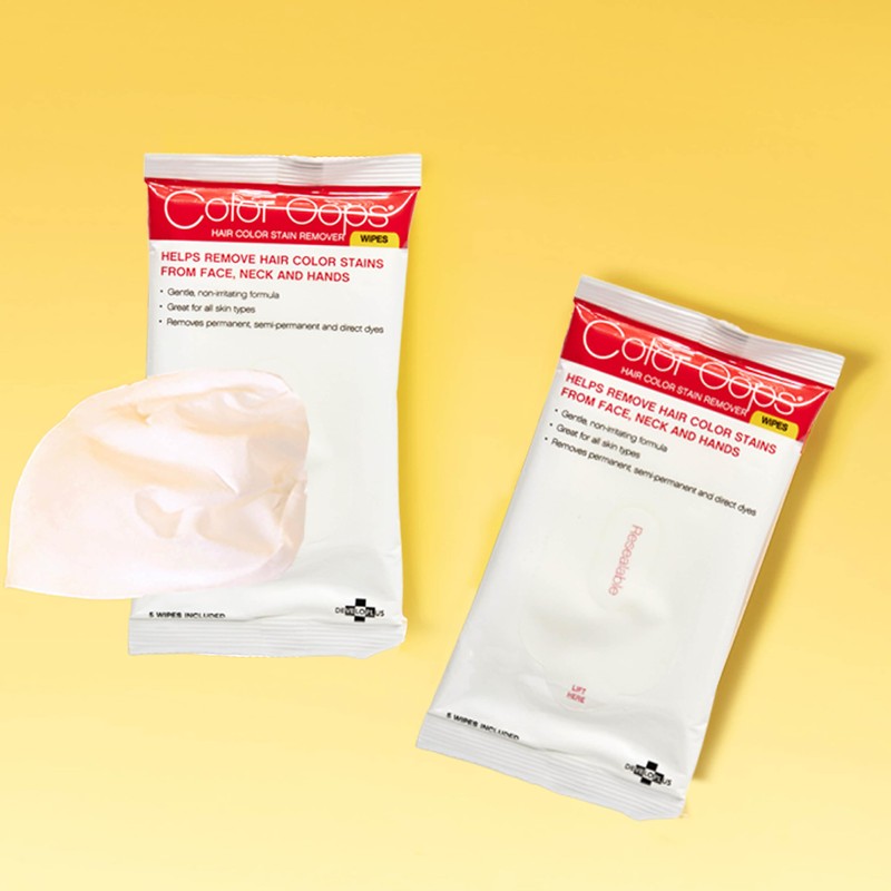 Color Oops Hair Color Remover Wipes, 5 Count, Coconut Oil