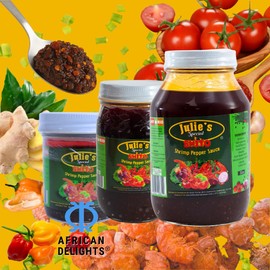 Special Shito |Shrimp Sauce Sauce, Ghana Shito |Premium Blend of Shrimp | Fish Powder |Spices & Hot Dried Pepper (16oz Hot)