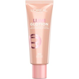 L'Oréal Paris Lumi Glotion iluminador de maquillaje hidratante, tono Light Glow 902, 40ml - Glow enhancer para piel glowy natural, highlighter, hidrata e lumina rostro y cuerpo