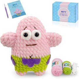 Crochet Kit for Beginners Adults -Animals Start Crotcheting - Perfect Amigurumi Knitting Learn to Kit for Adult Kids with Stitch by Stitch Video Tutorials,Holiday Christmas Gift.
