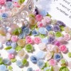 MOLILON Flower Nail Charms, 100pcs 3D Flowers for Nails Gradient