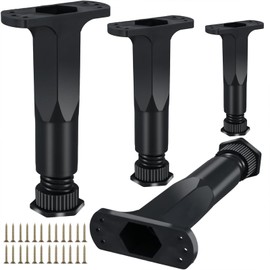 4PC Bed Support Legs and Bed Frame Support Legs，Adjustable Bed Frame Support Legs, Bed Frame Center Slats Heavy Support Leg, Extra Durable Furniture Feet, for King Bed, Sofa, Table (7.8-15)