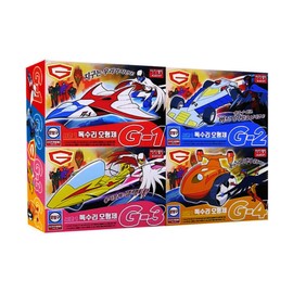 SSmall Academy 15793 Gatchaman G-Mecha MECA G-1 G-2 G-3 G-4 Vehicles Color Model Kit