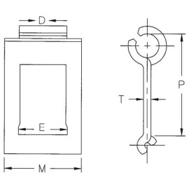 Allied Locke #72 1/2 Flat Detachable Link Steel Chain for Drills Planters Corn Pickers 1 Foot