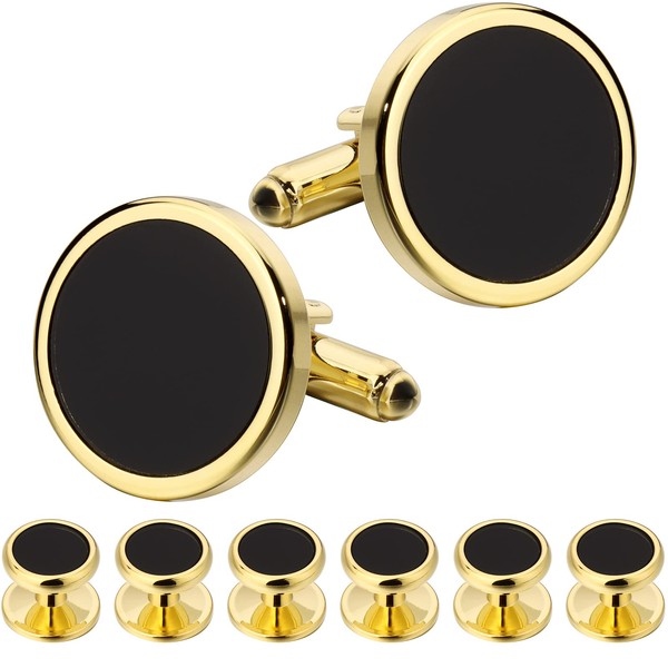 HAWSON Mother of Pearl Man Tuxedo Shirt Studs and Cufflinks