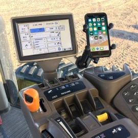Display Bracket Phone holder for a John Deere 7" Screen in Combine, Sprayer or Tractor Cab [P2]