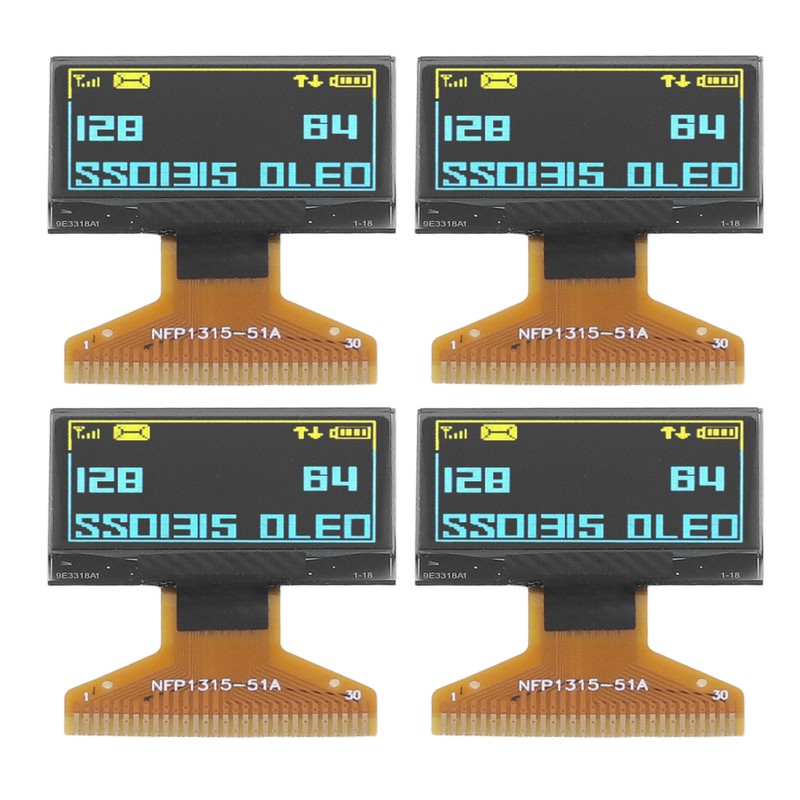 4Pcs LCD Display Module Thin Plastic Layer 128 X 64