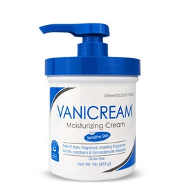 Vanicream Moisturizing Skin Cream with Pump Dispenser - 16 fl oz (1 lb) - Moisturizer Formulated Without Common Irritants for Those with Sensitive Skin